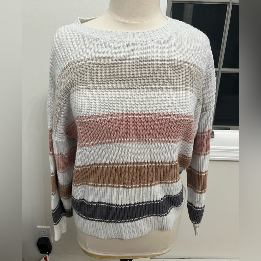 Hollister oversized striped sweater with long sleeves woman’s‎ XS